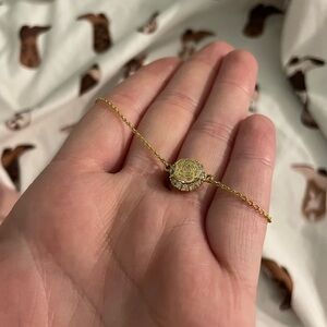 Elegant Gold Pendant Bracelet/ Anklet